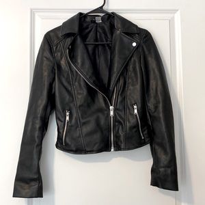 H&M Divided Faux Leather Moto Jacket